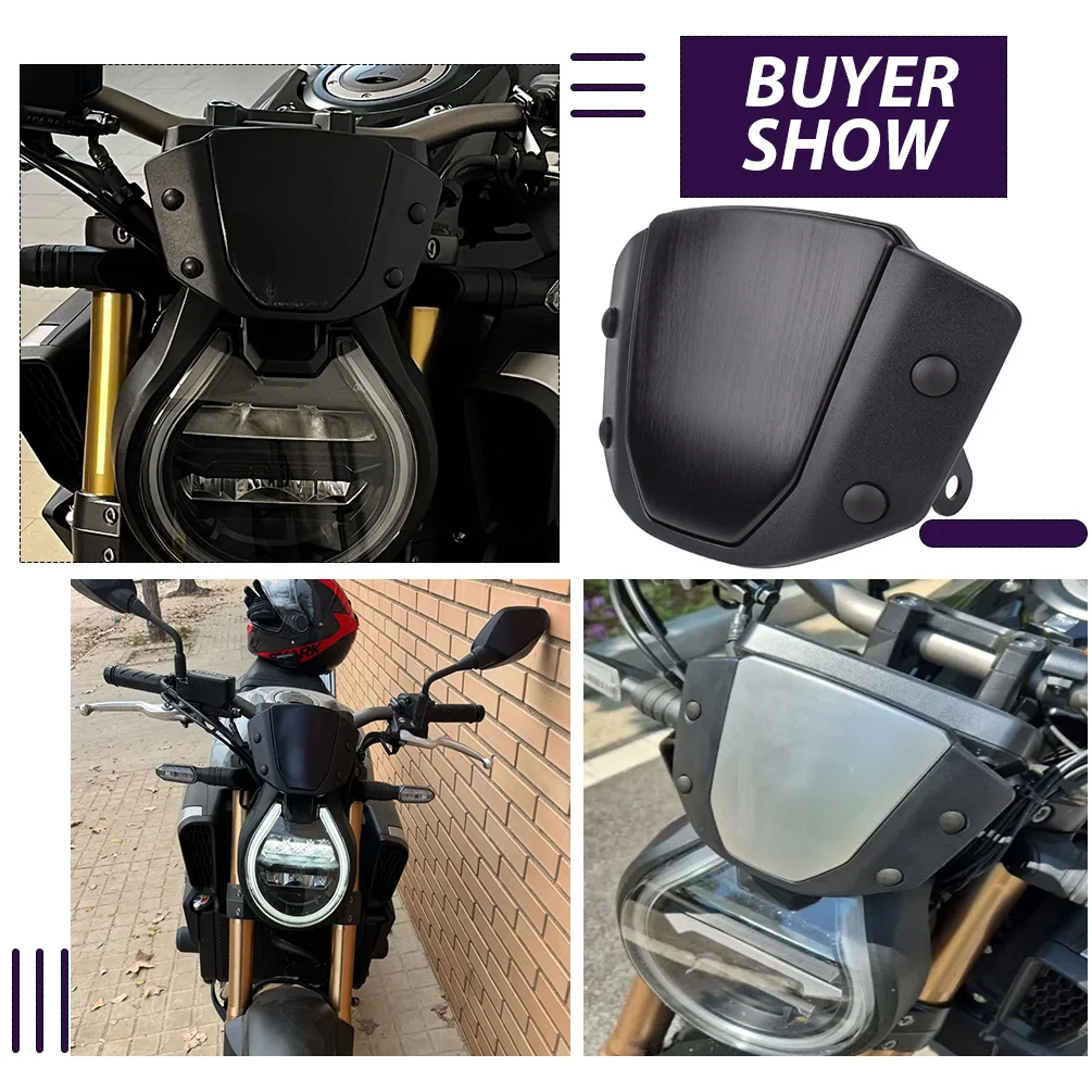 الزجاج الأمامي للدراجات النارية CB650R لهوندا CB 650R 2024 2025 Sport CB1000R 2018-2023 ملحقات منحرف الرياح الأمامية #4