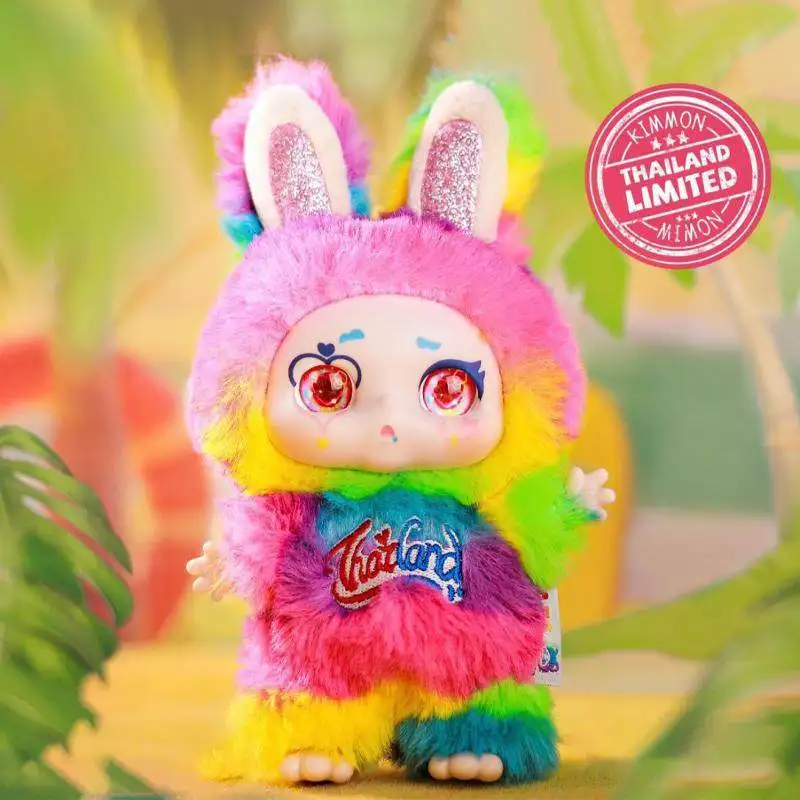 

New Limited Genuine Vinyl Mimon Rainbow Elevator Kawaii Doll Collection Decoration Bag Pendant Mimon Doll Girl'S Birthday Gift
