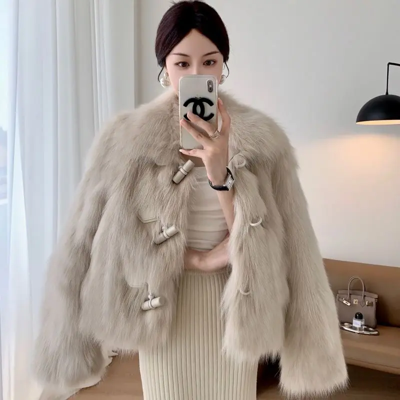 

Fur Jacket for Young Women 2025 New Short and Thick Coat Clothing