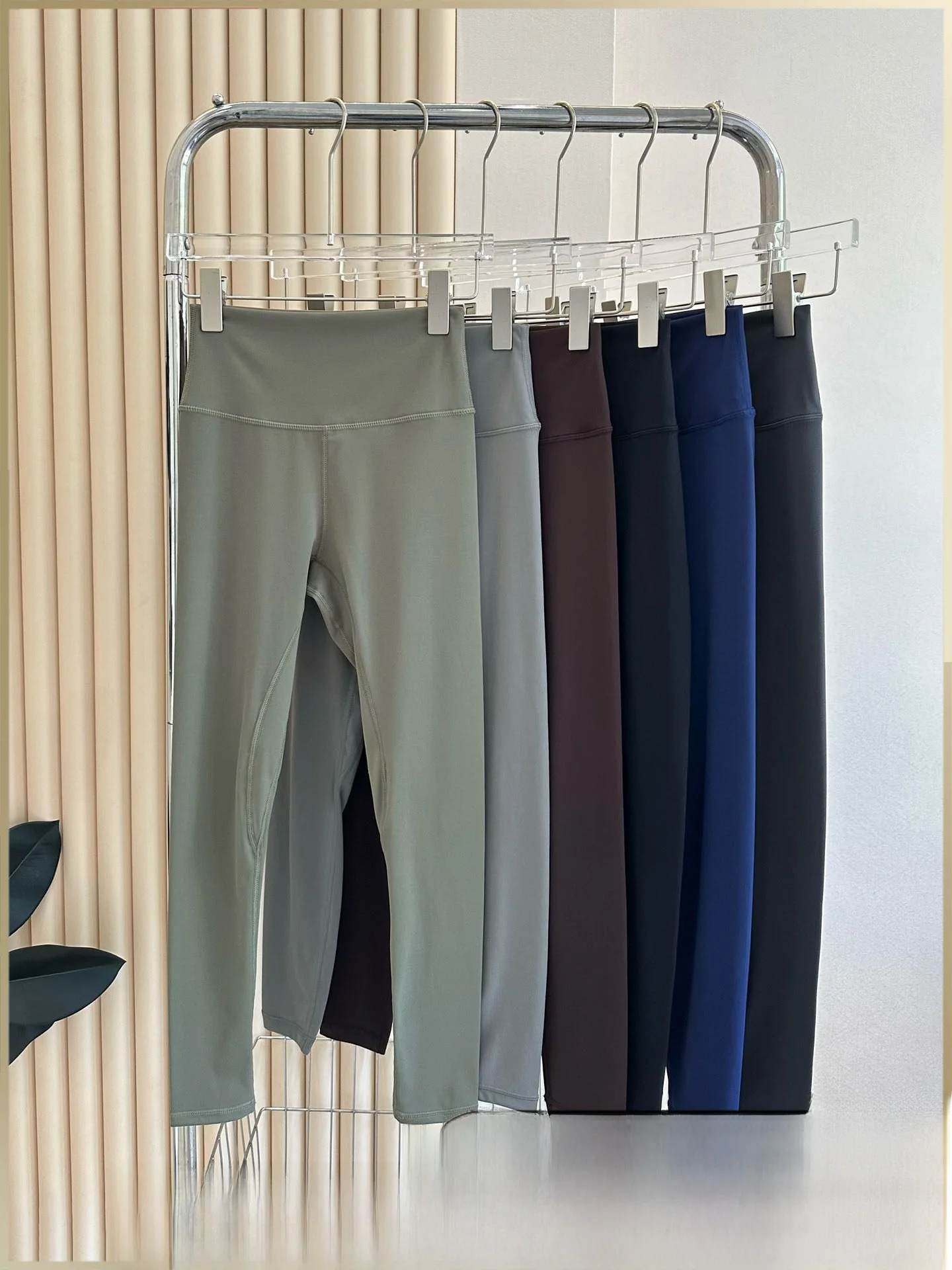 

Женские спортивные леггинсы Lulu Zgly с высокой талией, утягивающие, из хлопка, эластичные, комфортные, для бега, длина 7/8