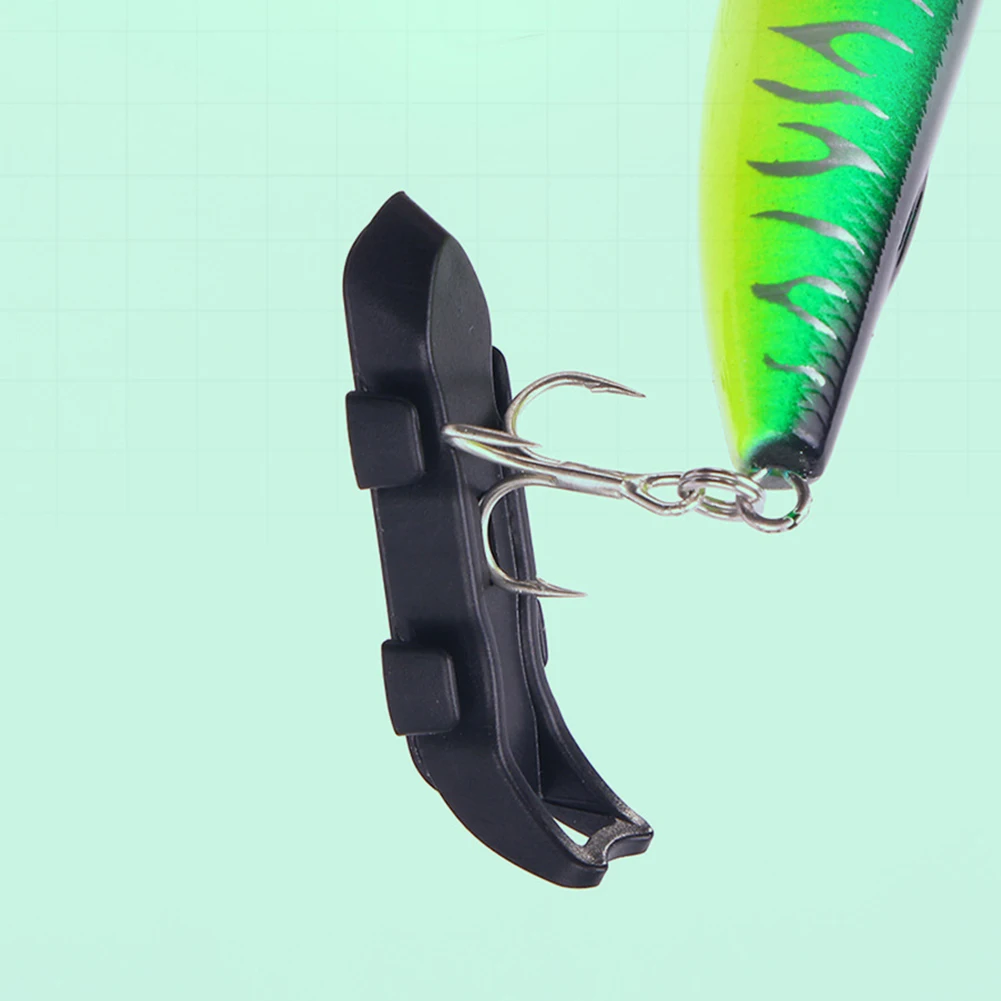Magnetic Fixed Lure Jig Hooks Holder with Rubber Rings Automatic Fishing Fixed Bait Gear Scratching for Fishing Rod Tool