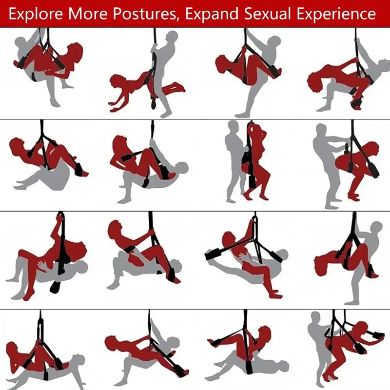 Adult Fun Carmen 2nd Generation SM Door sex Swing with Seat Cushion Posture Swing M Leg Split with Carmen Swing