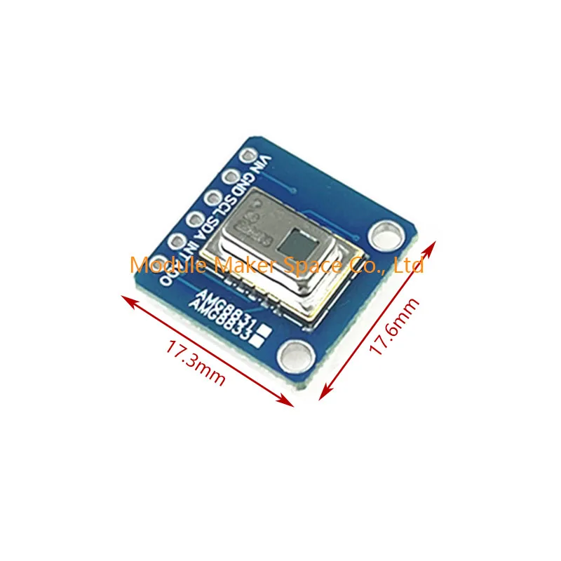 GY-AMG8833 IR 8*8 Modul Kamera Sensor Inframerah Modul Sensor Suhu Array Imager Termal IIC I2C 3-5V