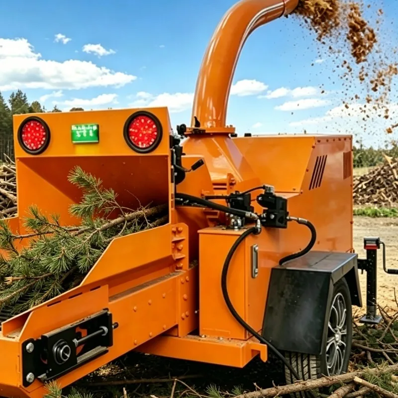 Customized Heavy Duty Electric Branch Crusher Backyard Compost Firewood Log Splitting