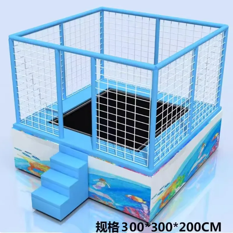 

Indoor Playground Kids Mini Trampoline - Fun Design, Ideal for Recreational Jumping & Fitness Activities