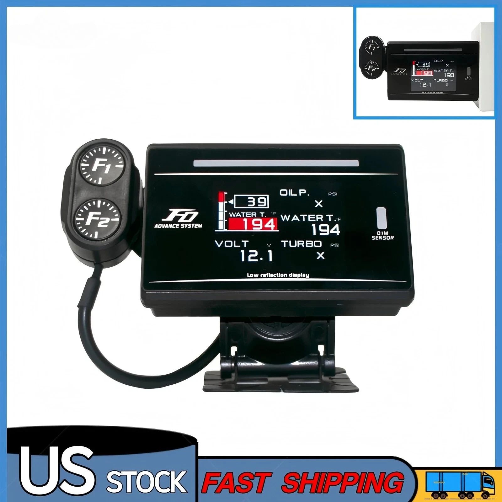 العالمي 10 في 1 BF CR C2 Advance FD Link Meter مقياس تلقائي رقمي مع أجهزة استشعار إلكترونية مجموعة كاملة الشحن من الولايات المتحدة #1