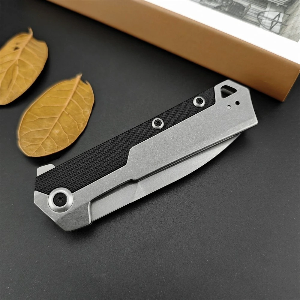 KS 3860 سكين قابل للطي للتخييم والمشي لمسافات طويلة والسفر في الهواء الطلق EDC أداة البقاء على قيد الحياة والدفاع عن النفس، سكين للنقل، سكين الصيد #5