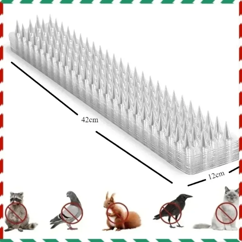 

1Pc New Ultra-wide 12CM Plastic Bird Repeller Spikes Fence Wall Cat Anti Pigeon Spikes Anti-bird Outdoor Squirrel Garden Fences