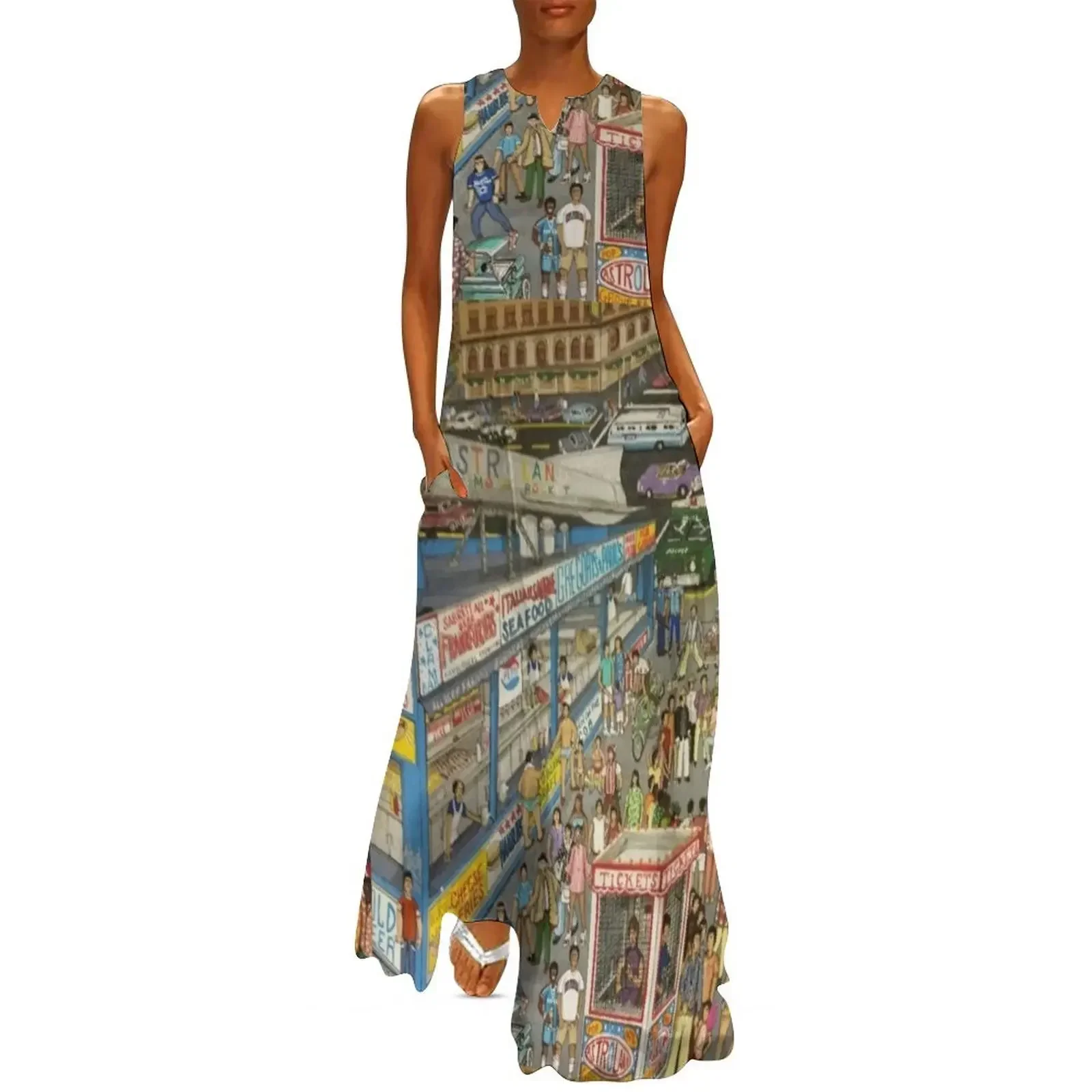 

CONEY ISLAND SUMMER BLAST Long Dress beach dresses sexy dress for women Women's dresses Women's summer suit Dress