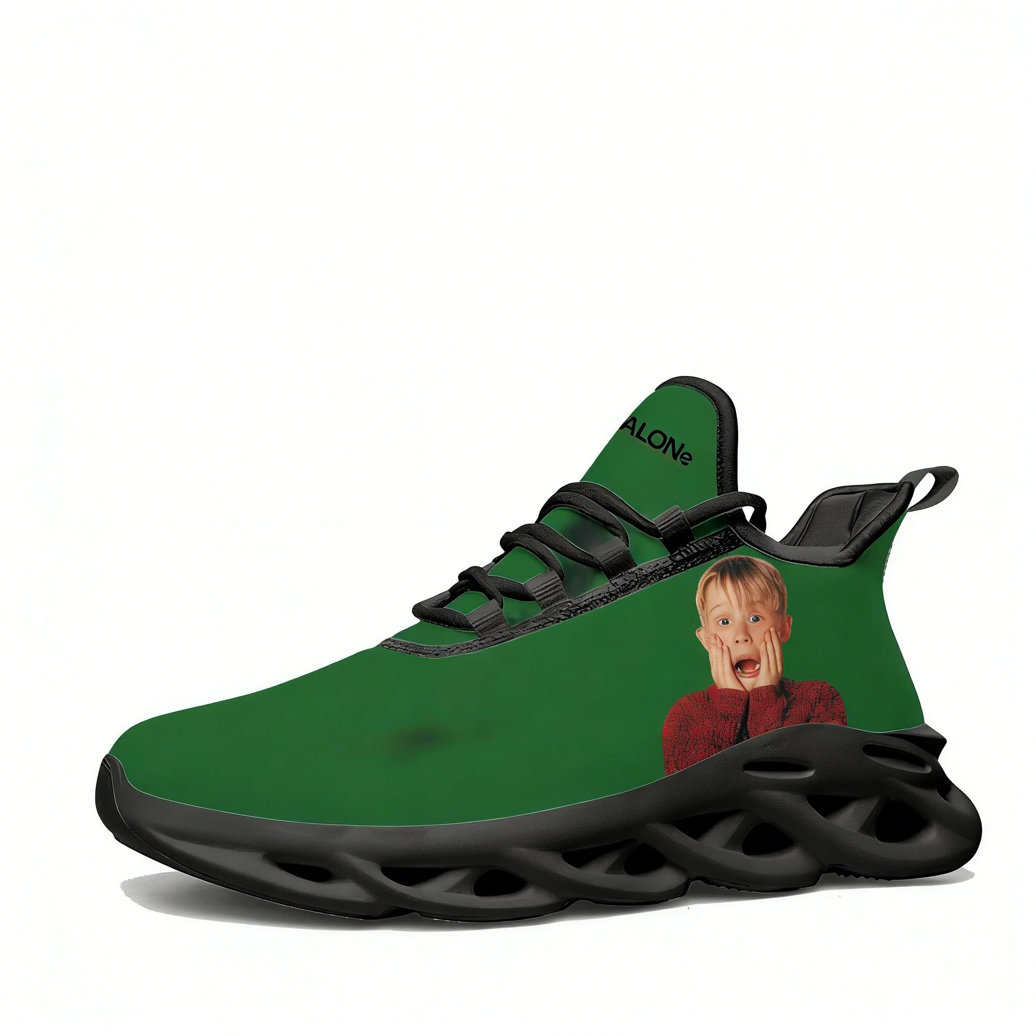 

Home Alone Lace Mesh Shoe Flat Sneaker Mens Womens Sports Shoe High Quality Personalized Fashion Sports Sneakers Custom Footwe