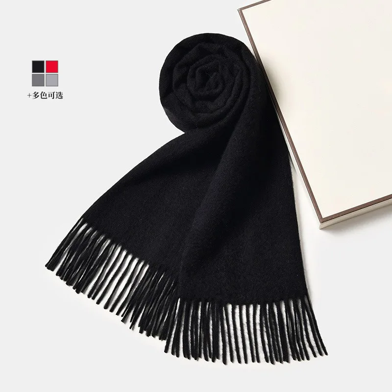 

100% cashmere scarf women's winter and winter with coat can be wrapped and draped