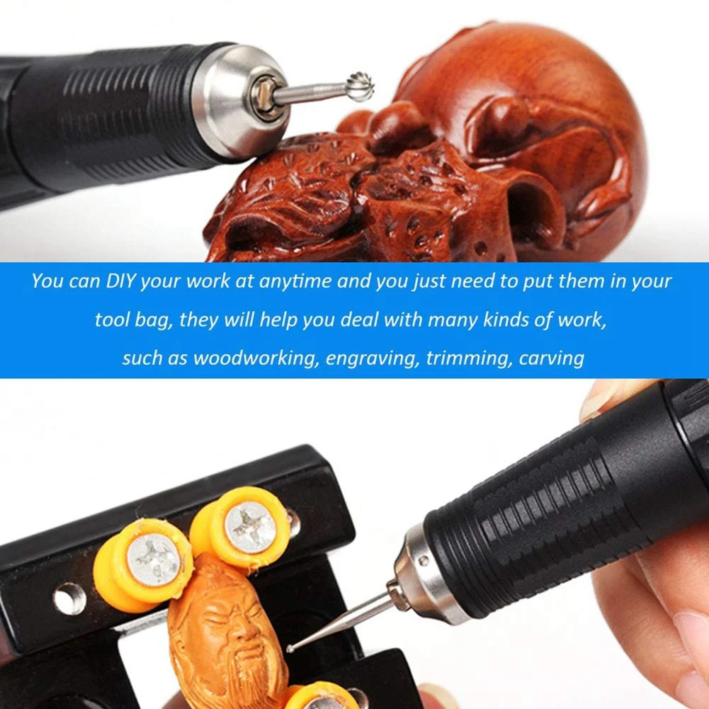 Brocas de grabado de carburo para enrutador HSS de 20 piezas, juego de brocas para enrutador Dremel, vástago de 1/8 pulgadas (3mm) para herramientas rotativas Dremel Proxxon ZJY