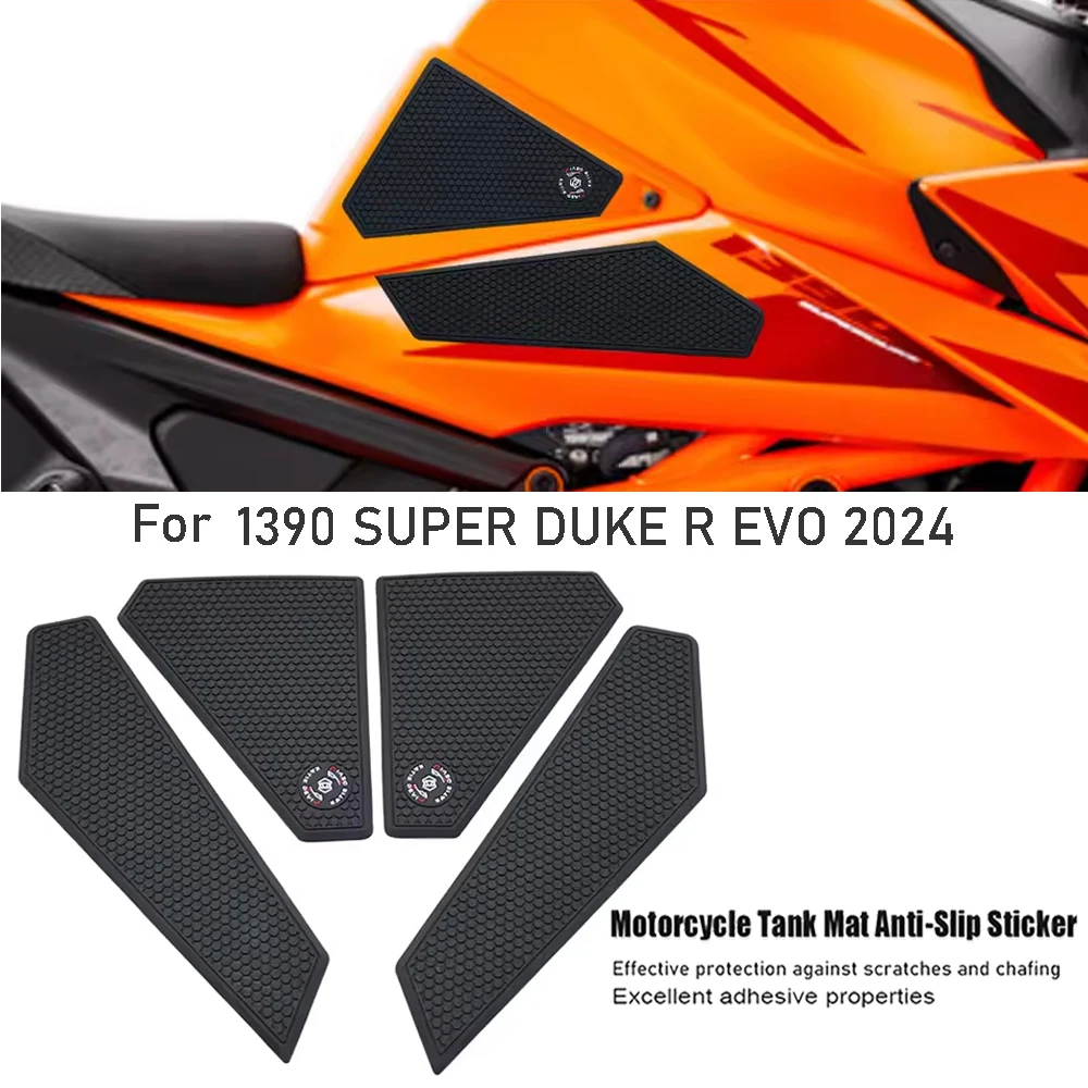Motorcycle Reservoir pad Protector Stickers Decal Gas Knee Grip Traction Pad Side Sticker For 1390 SUPER DUKE R EVO 2024