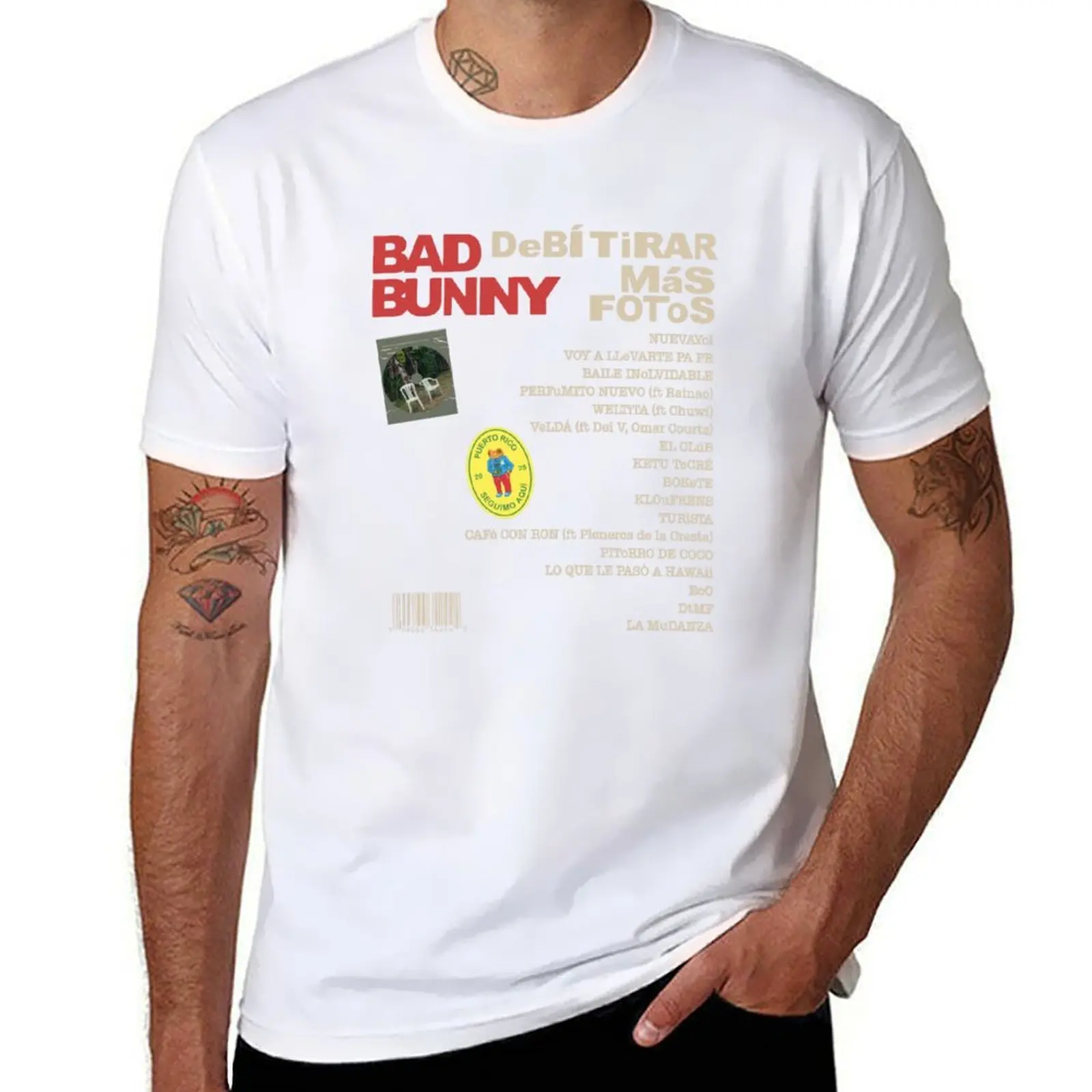 

Bad Bunny I Should Have Taken More Photos T-Shirt t shirt man cotton t shirt man plain T-Shirt