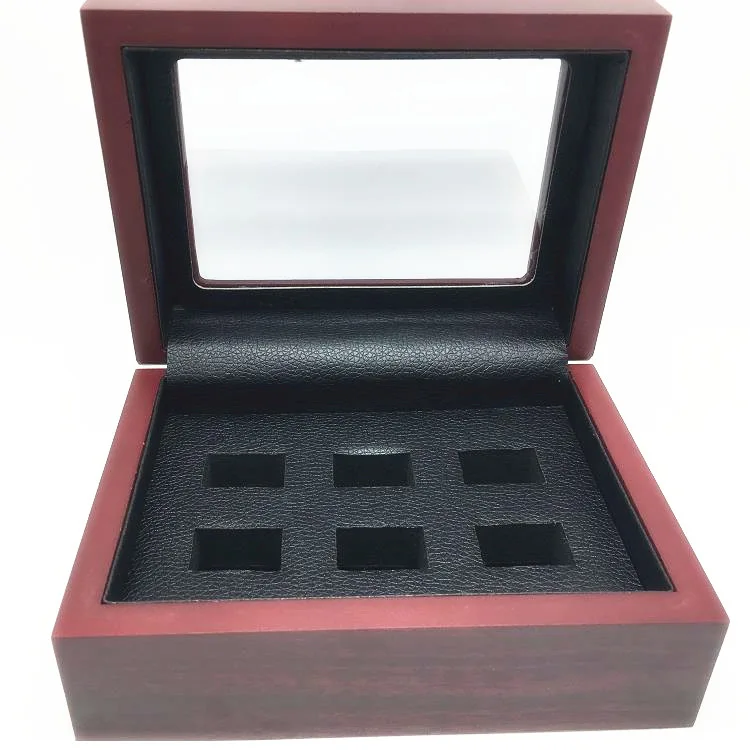 6-hole championship ring decoration box display box gift box Holiday gift trophy wholesale procurement manufacturers self-produc