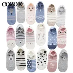 6pcs=3 Pairs Womens Cute Animal Boat Socks Pack Cartoon Kawaii 3D Ear Cotton Cat Dog Invisible No Show Short Ankle Sock Slippers