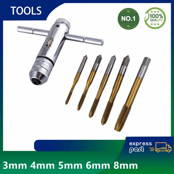 

Набор метчиков с храповым механизмом M3 M4 M5 M6, держатель инструмента, новый оригинальный точечный Plc