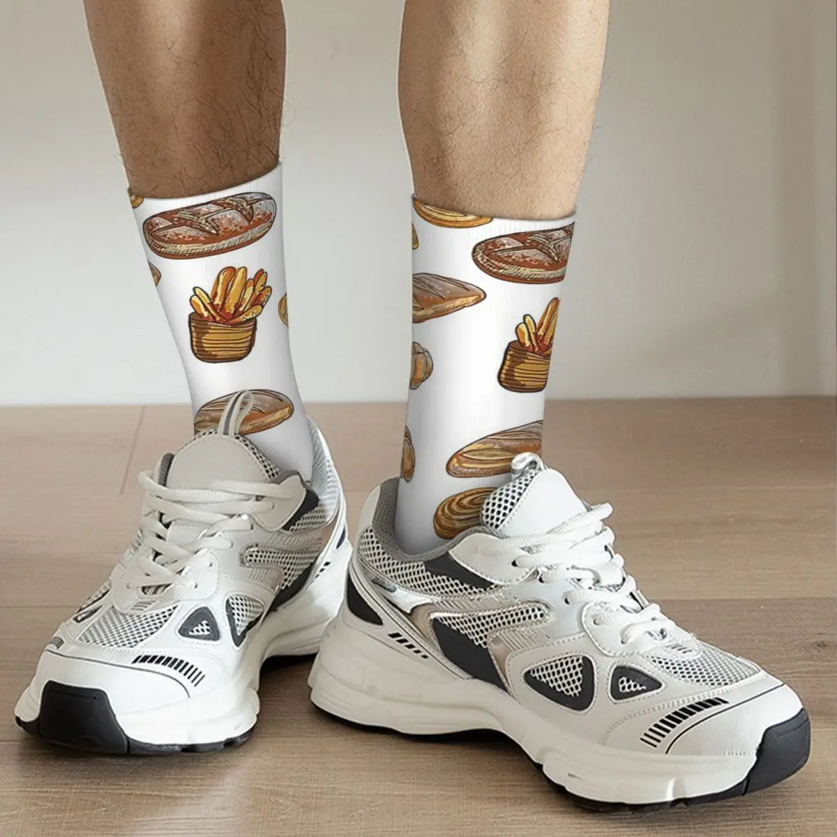 Calcetines largos Harajuku para hombre y mujer, medias Súper suaves, accesorios para todas las estaciones, regalo de cumpleaños