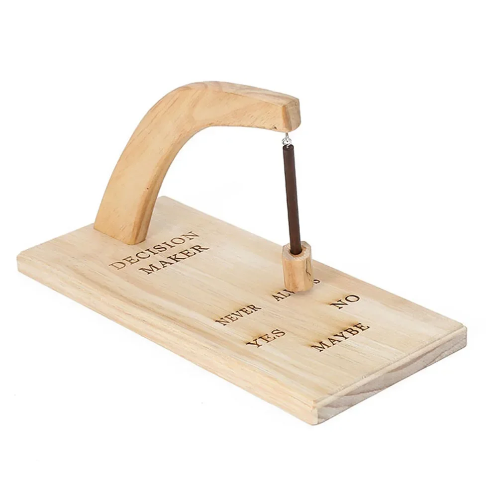 Wooden Magnetic Decision Maker Innovative Oscillating Magnetic Selector Swing To Find Answer For Indecisive Person