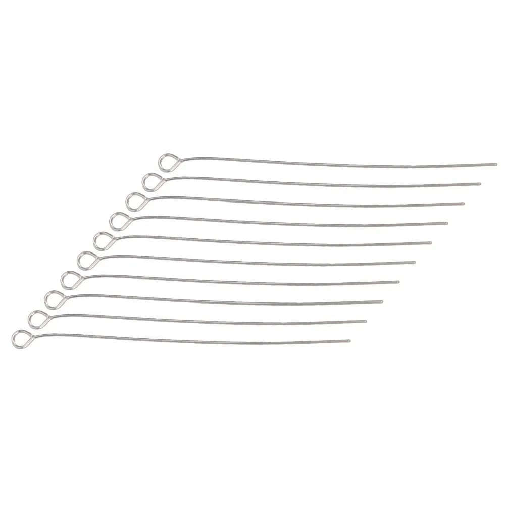 10Pcs,2mm,4mm Metal Wire Inoculating Loop Solid Round Loop Shape Metal Inoculating Rod 2mm,4mm Loop Reusable Inoculating Set