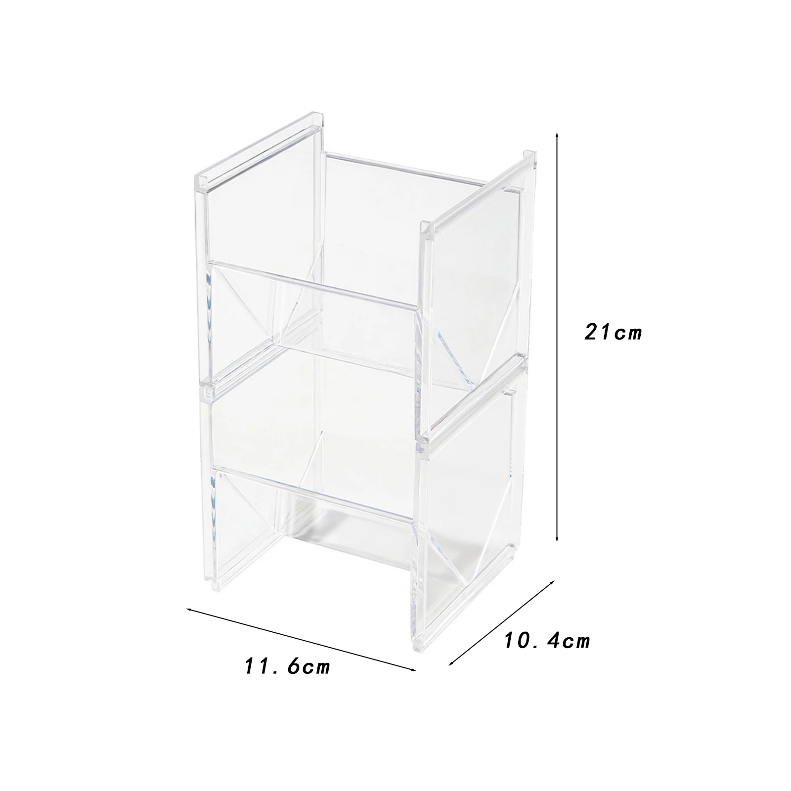 Vertical Tea Box Holder Stackable Tea Bag Holder Organizer Clear Coffee and Tea Organizer for Tea Creamers Cabinet Sugar Kitchen