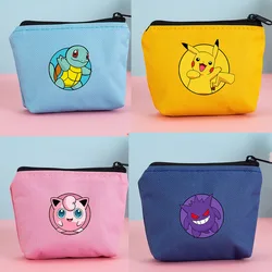 Pokemon Coin Purse Cute Cartoon Mini Pikachu Bags Anime Zipper Wallet Key Card Bag Storage Pocket Pack Card Holder Gift