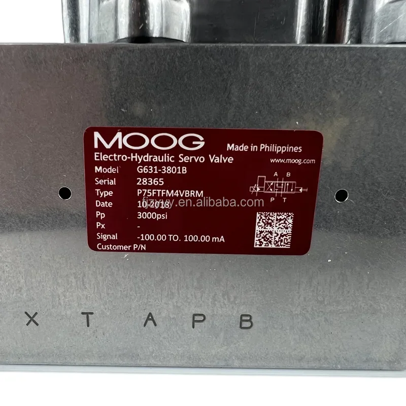 MO-OG G761-3002B G761-3005B Flow Control Valve with Analog Interface Servo valves G631-3801B