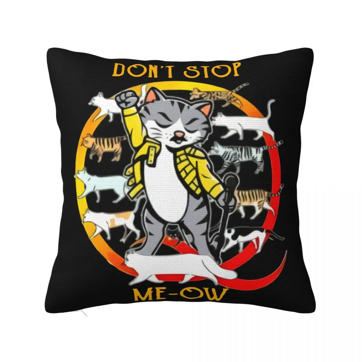 Freddie Mercury Black Cotton Freddie Don T Stop Me Ow For Men And Women Pillow Case