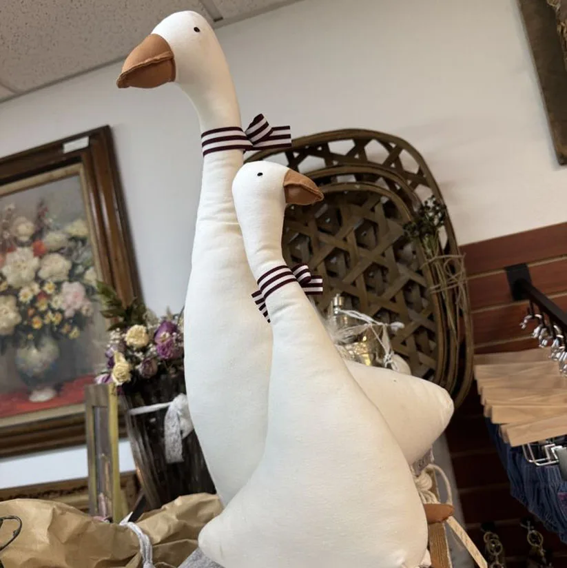 Original Neue Nette Baby Gans Puppe Neugeborenen Stoff Schlaf Puppe Baby PP Baumwolle Gefüllt Schwan Tier Puppe Geburtstag Geschenk