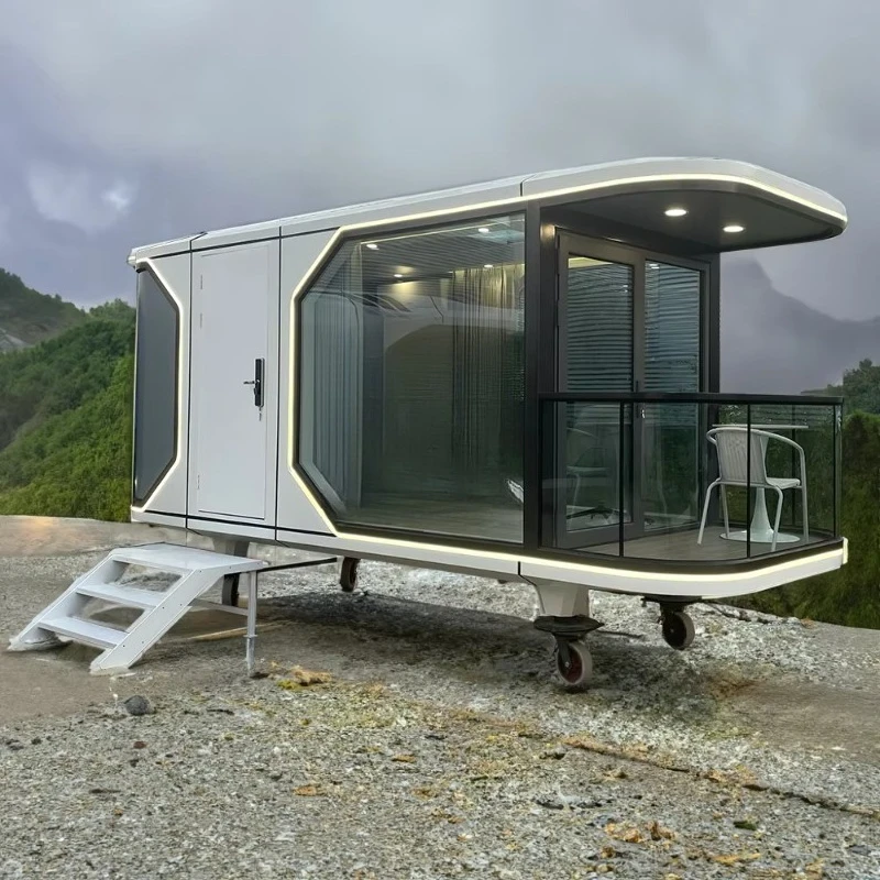 Sala de villa prefabricada futurista moderna para el hogar móvil personalizable de fábrica 2025 a la venta