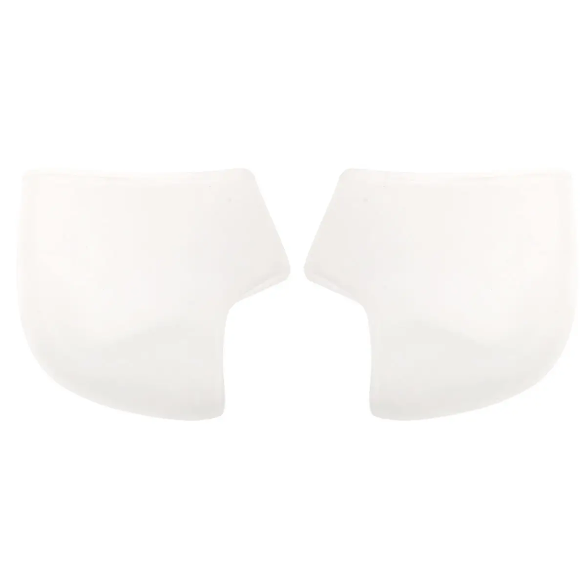 2Pcs Simple Practical Gel Heel Socks Moisturizing Foot Care 10x105cm 3mm White Gel Heel Socks Foot Skin Care Protector