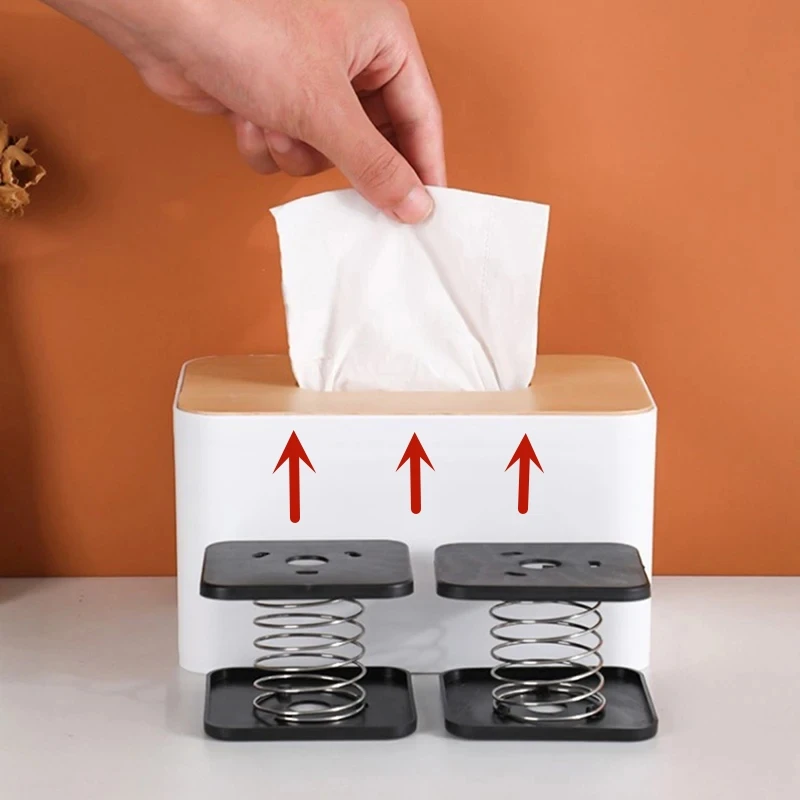 2PCS Tissue Box Spring Support, Tissue Dispenser Container Spring Holder, Tissue Spring Bracket, Easy to Install