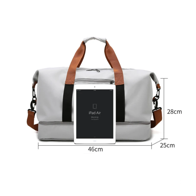 Fashion Travel Bags For Women Large Capacity Men\'s Sports bag Waterproof Weekend Sac Voyage Female Messenger Bag Dry And Wet