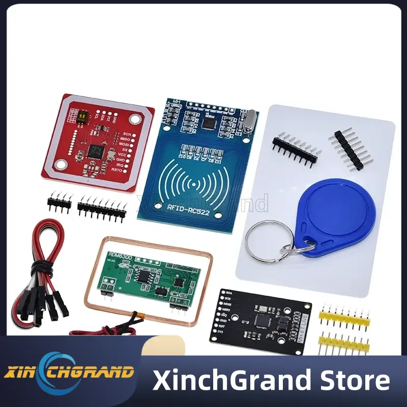 DIYTZT NFC RFID module RC522 MFRC-522 PN532 RDM6300 Kits S50 13.56 Mhz 125Khz 6cm With Tags SPI Write & Read for arduino