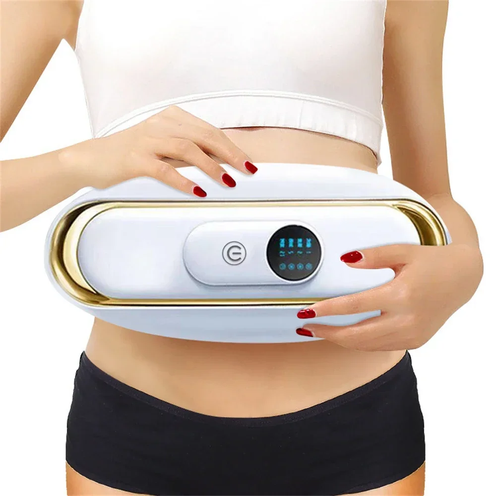 Healthy Fat-burning USB Rechargeable Abdominal Vibration Massager Body Shaping Belt Fat-slinging Machine Fitness Kneading Device