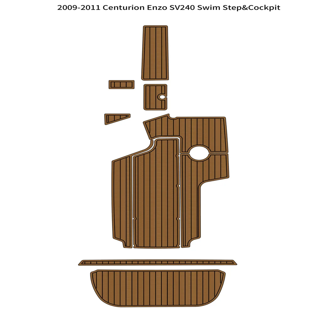 2009-2011 Centurion Enzo SV240 Swim Platform Cockpit Pad Boat EVA Teak Floor Mat