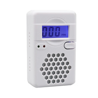 Carbon Monoxide Alarm Detector Sound Light Warning Low Battery Indicator CO Leak Sensor Battery Powered LCD Display for Home