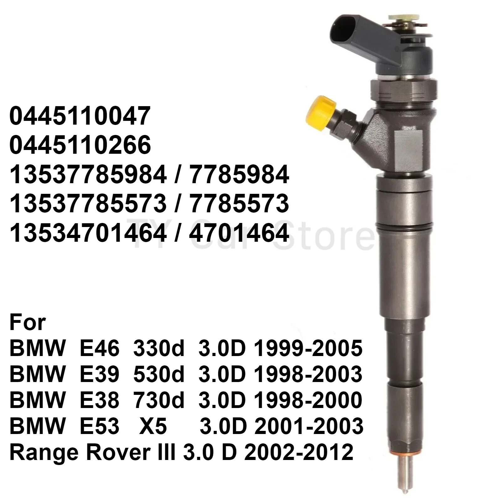 0445110266 0445110047 New Diesel Fuel Injector For BMW E39 E46 330d 530d X5 730d M57 Engine 13537785573 13537785984 13534701464