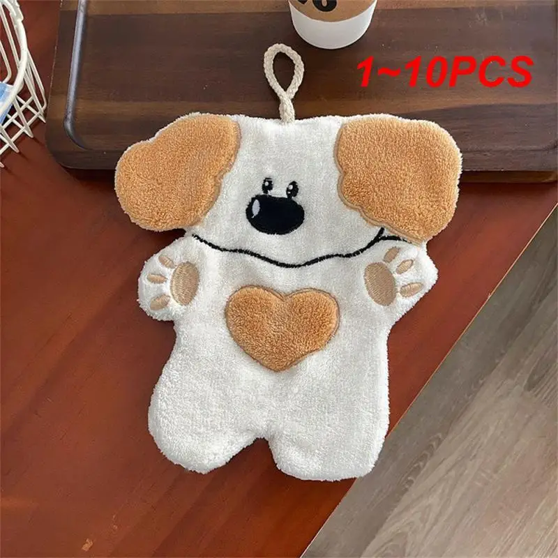 1~10PCS Hanging Hand Towel Functional Super Absorbent Thick And Soft Easy To Hang Has Many Uses Highly Absorbent Square Towel