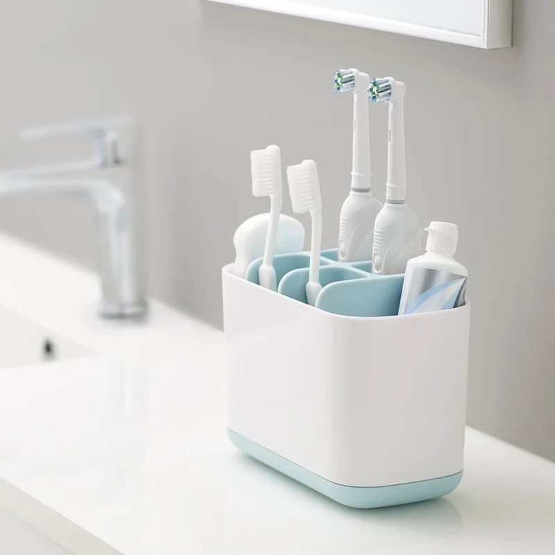 1 pz spazzolino da denti porta dentifricio custodia da barba pennello da trucco Organizer elettrico Stand accessori per il bagno scatola