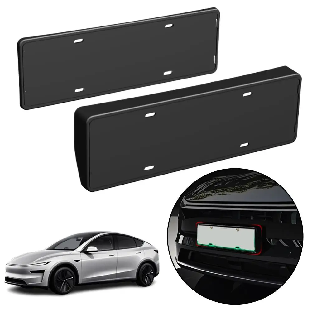Per Tesla Highland 2024 Portatarga per auto Anteriore Posteriore Telaio targa all-inclusive per modello Y Juniper 21-25 F8N2