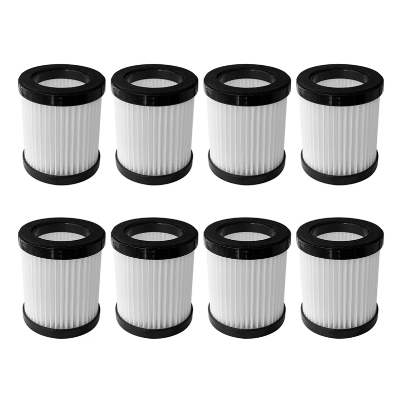 8PCS HEPA Filter Elements Cordless Hand Vacuum Cleaner Replacement Accessories For Moosoo XL-618A Spare Parts