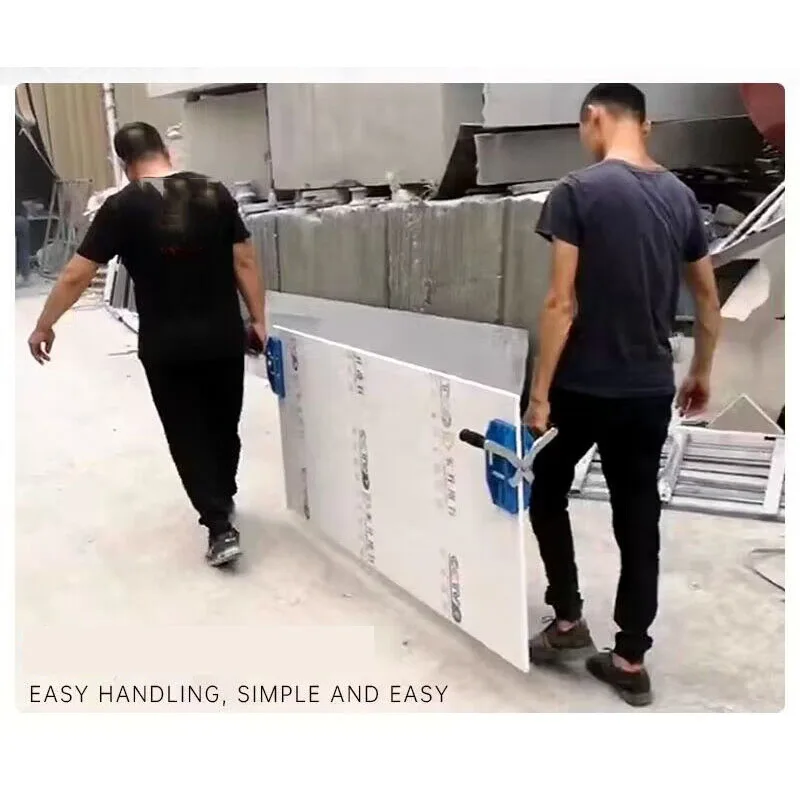 

ConvenientRubber Lined Two-Hand Stone Gripper for Handling Large Slab Fixtures Heavy Object Lift for Glass Metal Granite