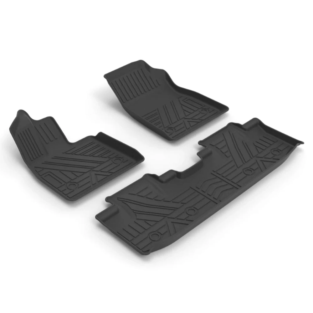 Car Floor Mats For BYD Song Plus DMI 2021 Full Surrou Car Front Rear Mat Sheet Carpet Protector Waterproof Antifouling Foot Pads