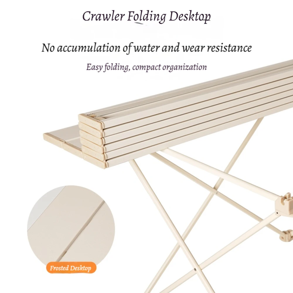 Ultralekki składany stół kempingowy Przenośne biurko do jadalni na świeżym powietrzu Piknik Grill Stół rekreacyjny Meble do przechowywania na zewnątrz Stoły