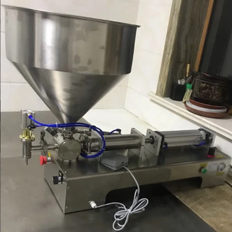 Pressurized Paste Filling Machine for Viscous Liquid Honey Sauce Cosmetic Gel Cream Food Beverage Machinery