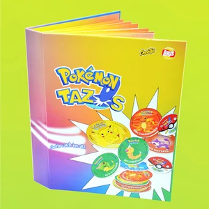 Pokémon Tazos Cards Collection Album, 3D, Round, Square, Coach, Pogs, Cheetos, Chipitaps, 1, 2 Generation Strokes Box, 100 PCs, 160pcs 6 Hauptverkäufe Tazos Sammlung - №6