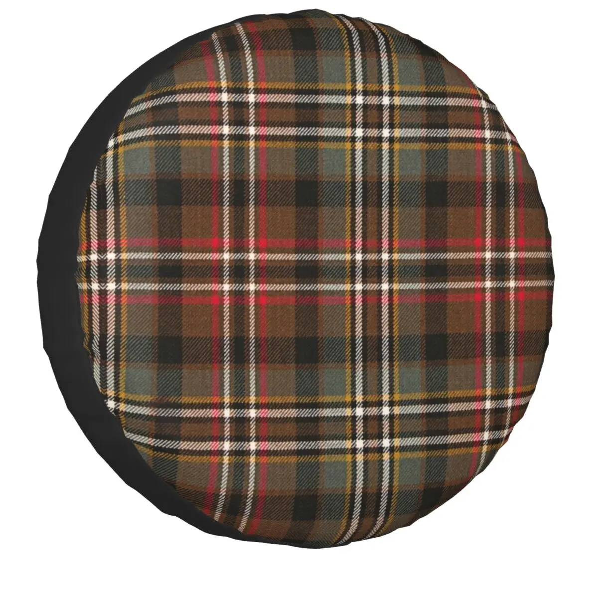 Popular Green Tartan Plaid Spare Tire Cover Bag Pouch for Mitsubishi Pajero Dust-Proof Car Wheel Covers 14