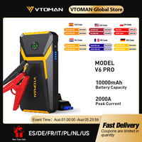 VTOMAN V6 Pro Car Jump Starter Power Bank 2000A Car Battery Charger Auto Emergency Booster Starting Device Jump Starter