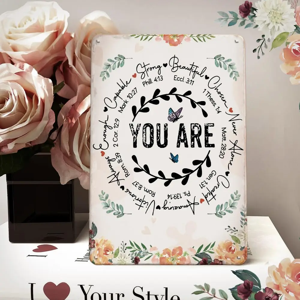 Gifts for women Metal Sign Encouragement Gifts for Best Friend Women, Inspirational Gifts 8x12 Inches Tin Sign